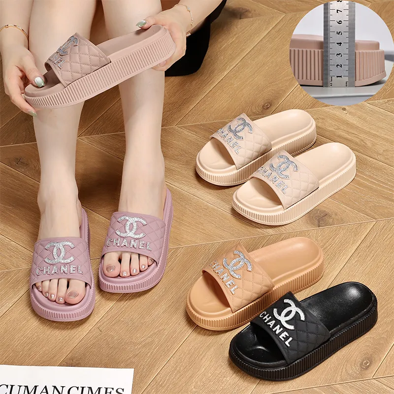 Chanel style platform Birkenstock sandals